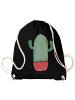 Mr. & Mrs. Panda Beutel Rucksack Kaktus Wut ohne Spruch in Schwarz