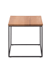 home24 home24 Beistelltisch (1er Set) - Eiche - Massivholz Eiche & Metall - 40.0 x 40.0 x 40.0 cm in Eiche