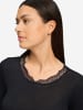 Hanro Longsleeve Woolen Lace in Black
