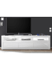 Furn.Design TV-Lowboard Hochglanz weiß, Flat-TV Unterschrank 217 cm mit Soft-Close-Funktion