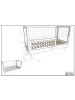 58 aufm Kessel JUNIORBETT SET 70x140 Keeley Buche Weiß Holz Kommode Komfort Stabil