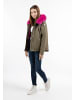 myMo Winterjacke in Oliv Violett