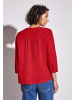 Street One Leinenmix-Bluse in Unifarbe in Rot