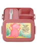 Mr. & Mrs. Panda Lunchbox Axolotl Hurra Design mit Spruch in Rot Pastell