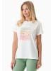 Organication T-Shirt "WOR17234" in Cremeweiß