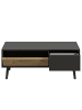 home24 home24 Couchtisch in Schwarz & Artisan Eiche Dekor in Eiche / Schwarz