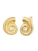 Yokoamii Ohrstecker Muschel aus Messing in gelbgold