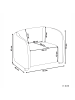 Beliani Sessel VELTADA in Weiß - (W) 95 x (H) 72 x (L) 86 cm