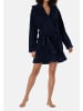 Schiesser Bademantel Teddy Fleece in Dunkelblau