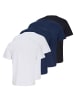 Jack & Jones T-Shirt 5er Pack in Weiß/Dunkelblau/Schwarz