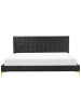 Beliani Doppelbett LIMOUX in Schwarz - (W) 187 x (H) 97 x (L) 213 cm