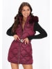 faina Women Vest in burgundy