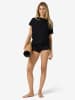 super.natural Merino T-Shirt W YOGA LOOSE TEE in schwarz