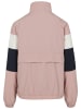 Urban Classics Track Jacket in darkrose/nvy/wht