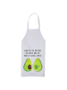 Mr. & Mrs. Panda Kochschürze Avocado Pärchen mit Spruch in Weiß