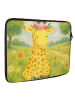 Mr. & Mrs. Panda Notebook Tasche Giraffe Blumenkranz Design ohne... in Weiß