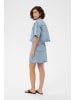 Kaffe Hemd KAbabena Baggy fit in Blue Denim/Pink Flower Emb.