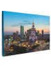 MuchoWow Leinwand Bilder Erleuchtete Stadt
