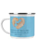 Mr. & Mrs. Panda Becher 11. Hochzeitstag Stahlhochzeit mit Spruch in Sky Blue