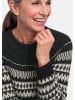 GOLDNER Norwegerpullover mit Raglanärmeln in schwarz / cremeweiß / gemustert