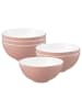 6er Set Schüsseln Life Fashion in Posh Rose ø 21 cm