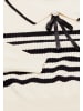NAEMI Damen Pullover in Wollweiss Schwarz