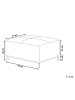 Beliani Ottomane OSLO in Beige/Silber - (W) 95 x (H) 46 x (L) 71 cm