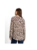 Tom Tailor Langarmbluse in brown beige leo print