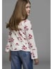 Kidsworld Carmenshirt in weiß geblümt