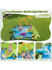 COSTWAY Dschungeltiere Planschbecken mit Sprinkler Kinder ab 2 Jahren in Bunt