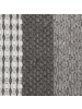 Beliani Kurzflor AKKAYA in Grau/Weiß - (W) 80 x (H) 1.5 x (L) 150 cm
