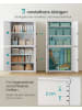 SONGMICS Aktenschrank Berend in Grau - (B)80 x (H)180 x (T)40 cm