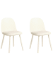Beliani 2er-Set Esszimmerstuhl ANKENY in Beige