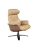 Angel Cerdá Relax-Drehsessel 5087 in Sand / Anthrazitgrau – (B)80 x (H)84 x (T)100 cm