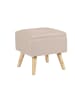 relaxdays Hocker in Beige - (B)40x (H)40 x (T)40 cm