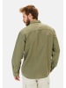 Camel Active Langarm-Leinenhemd mit Soft-Wash-Veredelung in Dunkelgrün