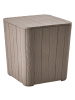 Beliani Truhe SARANDI in Beige - (W) 40 x (H) 42 x (L) 40 cm