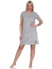 NORMANN Kurznachthemd Bigshirt Stern Applikation - 74718 in hellgrau