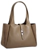 Cluty Shopper echt Leder in taupe