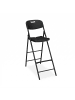 relaxdays 2 x Barhocker in Schwarz - (B)44,5 x (H)118 x (T)82 cm