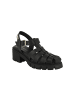 Les Tropéziennes par M Belarbi Bayla-Sandalen mit Absatz aus Leder Schwarz