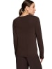 Zero  Feinstrickpullover mit Stehkragen in Chocolate Plum