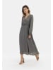Albee Women Maxikleid Mit Allover-Print in Schwarz Beige