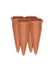 relaxdays 40x Tonkegel Bewässerung in Terracotta