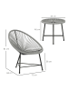 Outsunny Balkonmöbel Set in Grau 72L x 68B x 81H cm