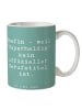 Mr. & Mrs. Panda Bürotasse Spruch Chefin Superheldin mit Spruch in Meeresbrise