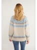 usha BLUE LABEL Strick Pullover in Beige Braun Blau