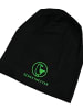 SCHIETWETTER Beanie mit Print Möwe in black/neon green