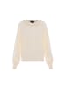 faina Damen Strickpullover in WOLLWEISS