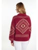 usha FESTIVAL Damen Strick Pullover in Dunkelrot Gold